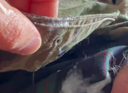 Army Soldier Jerks off in Some Plaid Boxer Shorts Under His Uniform with 2 Cum Shots!