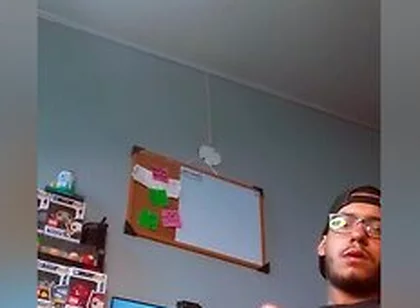 Cum Gamer In The Office Showing His Ass And Filling It With Sperm