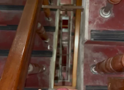 Shot in the Stairwell