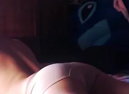 Guy with Naked Lenseria and Shows His Femboy Cock