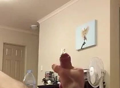 Side View With Nice Cum Ropes Jerk