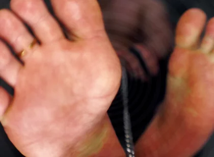 Chained to Master's Feet