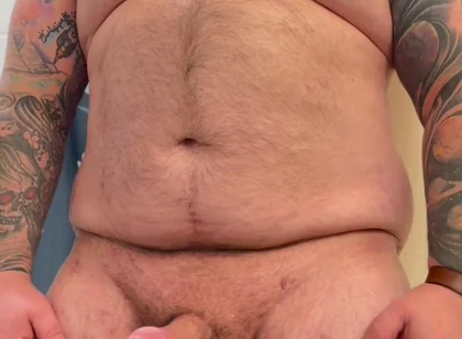 Sexy Tattooed Hairy Bear Stoking