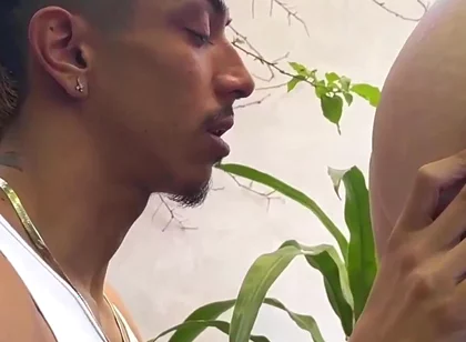 Butt Fucking Tree Huggers Gay Anal Cumshot Deep Breeding! Hung Papi Santo Jorge