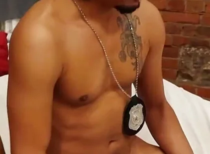 Two Black Officer Cocks Fuck Latin Ass
