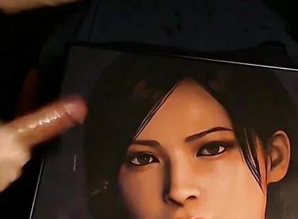 Cum Tribute for Ada Wong (game Character From Resident Evil 4 Remake) Huge Load
