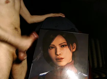 Cum Tribute for Ada Wong (game Character From Resident Evil 4 Remake) Huge Load