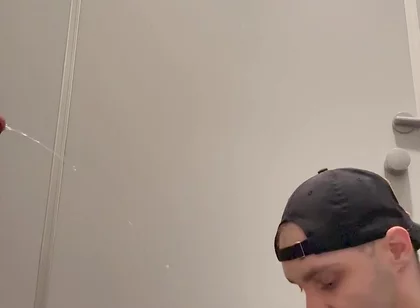 Gay Skinhead Kinkysirius Take a Gold Shower Public Toilet