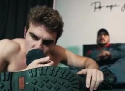 Firefighter latino feet boots master