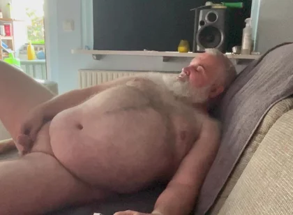 Wanking at the Sofa 5