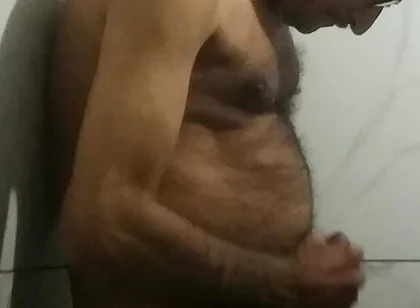 Playing with My Cock in the Bathroom