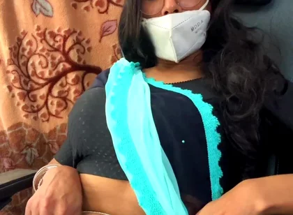 Crossdresser in Saree Jerking off