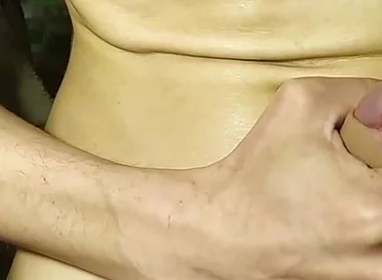 Young twink pours himself with cum