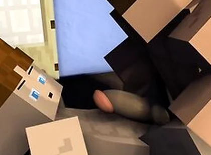 Late Game Night With The Boys - Minecraft Gay Sex Animation