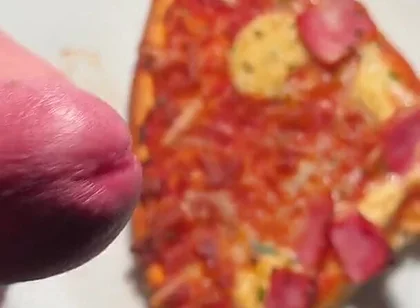 Twink Squirt on His Pizza