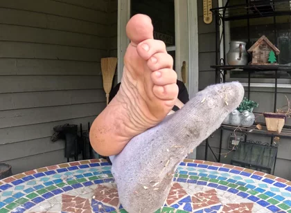 I Show off My Dirty Socks and Feet