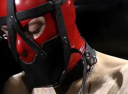 Zeus Gagged Under Mask and Electric to Feet