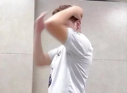 I Almost Got Caught by the Security Guard Exposing Myself in the Public Restroom.