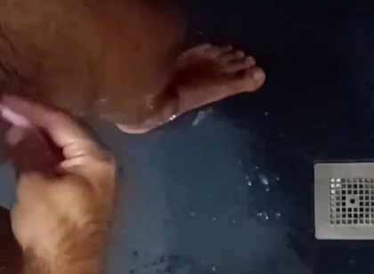 Shaving Balls and Masturbating