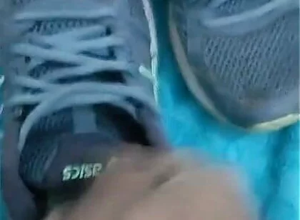 Fuck and Cum in Asics of My Wife