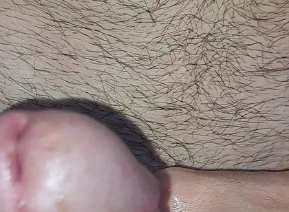 Close-up and Great Cumshot with My Saliva.