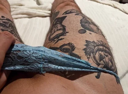 Jerking off Wearing Female Panties