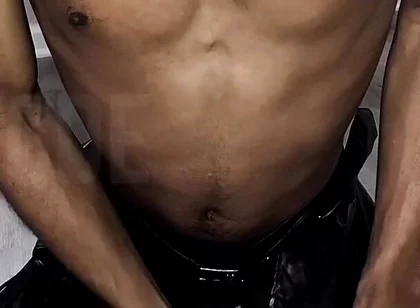 Stroking This Thick Black Cock in Full Scream Cosplay