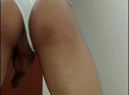 Showing Her Panties Under Her Skirt with POV Surprise, Come and Bust My Ass