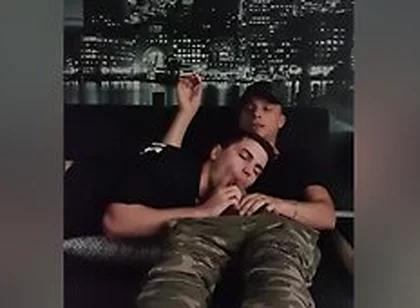 Caught Jerking Off By My Boy And Got My Cock Sucked Hard - He Swallowed My Cum