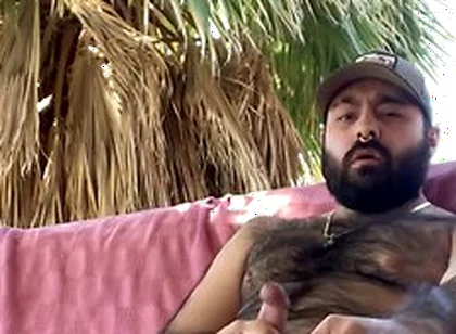 Pup Major Smoking And Jerking Off In Public