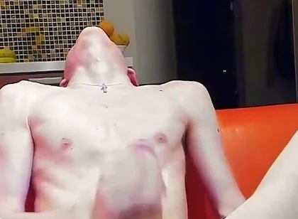 Very Long Cumshot on Cock Stays Hard