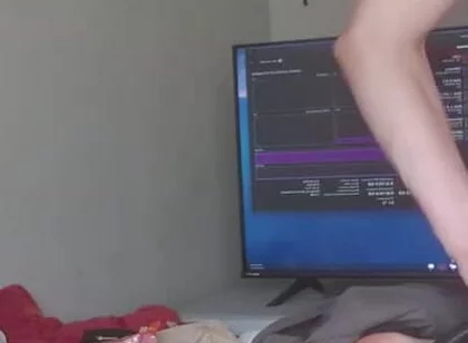 Bubble Butt Boy Turns His Belly Into a Ball