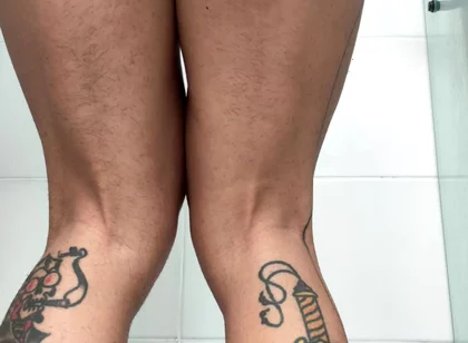 Giant Man Masturbates with His Big Cock and Shows His Ass and Feet.