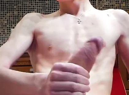 Big Dick Floods Legs with Cum
