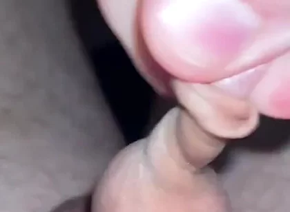 Chubby Man with Small Tiny Little Penis - Foreskin Play