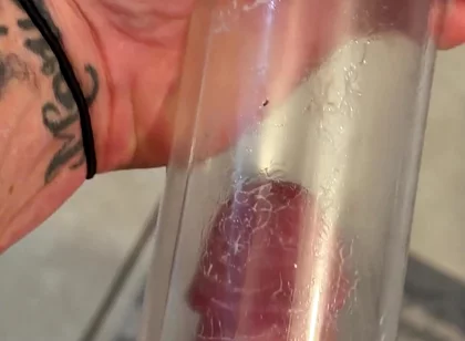 Pumping up Penis