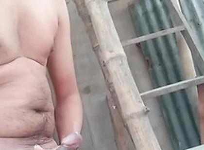 A Lone Abandoned Construction Place Made Me Horny, Masturbating And Moan Together & Begging For Cum