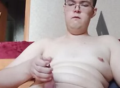 Chubby Boy Edging And Denying His Orgasm 4 Times!