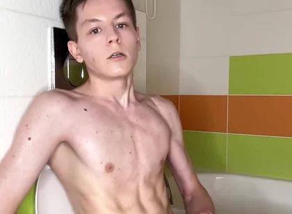 Good Jerking off Sitting on the Toilet