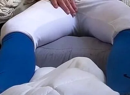 Alpha Baseball Player Jockdad87 Shoots a His Jock Cum in His Blue Gear
