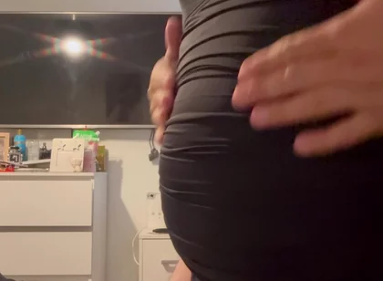 Under Clothes Crossdress with Undercover Bondage and Nipple Clamps