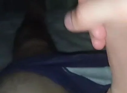 Hot and Passionate Jerking off, a Lot of Sperm. He Finished Sweetly and with Moans