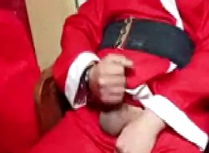 Santa Claus Caresses Himself at Christmas 2025