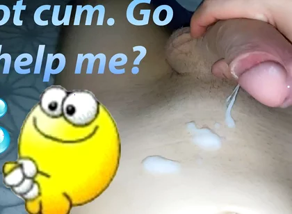 Hot and Passionate Jerking off, a Lot of Sperm. He Finished Sweetly and with Moans