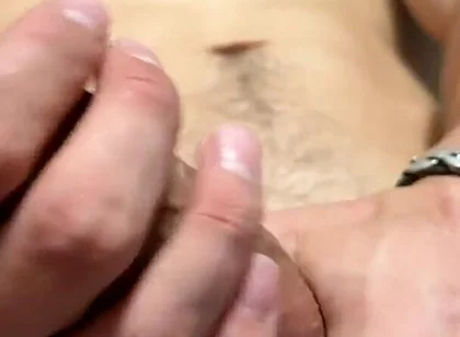 Young Muscle Guy Jerk off His Beautiful Uncut Cock