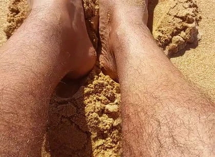 Ladysilva on the Beach in Panties