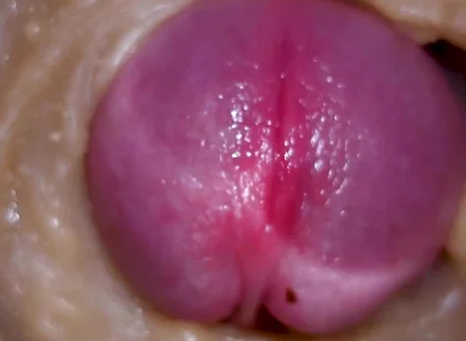 Extreme Close up! Injecting a Large Dose of Sperm Pussy Toy Camera 4K