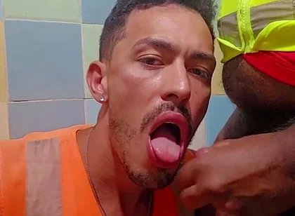 Married Employee Picking up His Colleague in the Bathroom