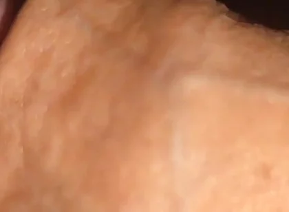Creamy Pre-cum Slowly Sliding Down the Hole.