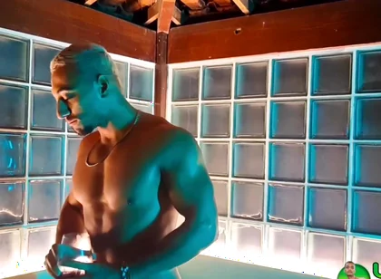 Solo Muscle Jerk off Big Cumshot! Uncut Latinos